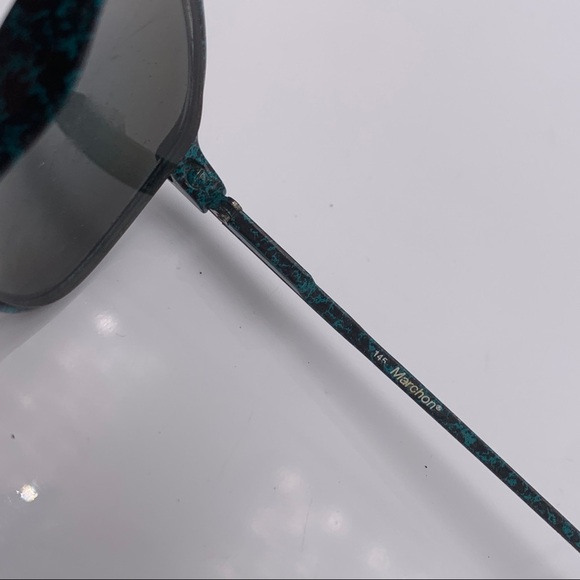 Vintage Marchon Blue Oval Sunglasses Frames - Picture 6 of 7